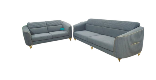 Grey sofa three seater and two seater