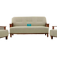 Off white Teakwood sofa five seater LS013