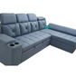 DARK GREY PULL OUT SOFA CUMBED WITH STORAGE LOUNGER LSC001
