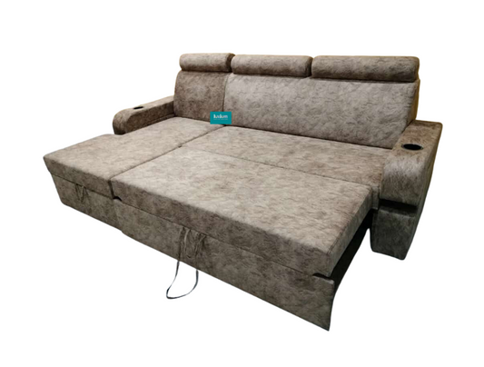 Fabric sofa cumbed and sleeper storage LSC004