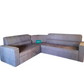 Grey color pull out Sofa Corner Cumbed