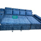 NAVY BLUE PULL OUT SOFA CUMBED WITH STORAGE LOUNGER LSC018