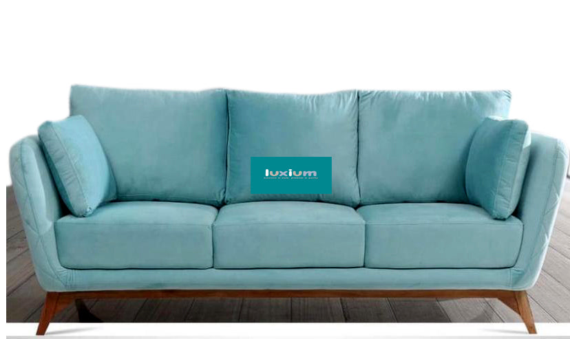 3 Seater Sofa in Sky Blue Colour