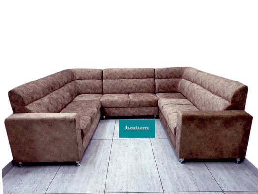 U shape sofa Brown Color