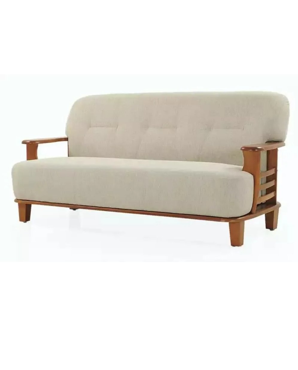 Off white Teakwood sofa five seater LS013