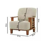Off white Teakwood sofa five seater LS013